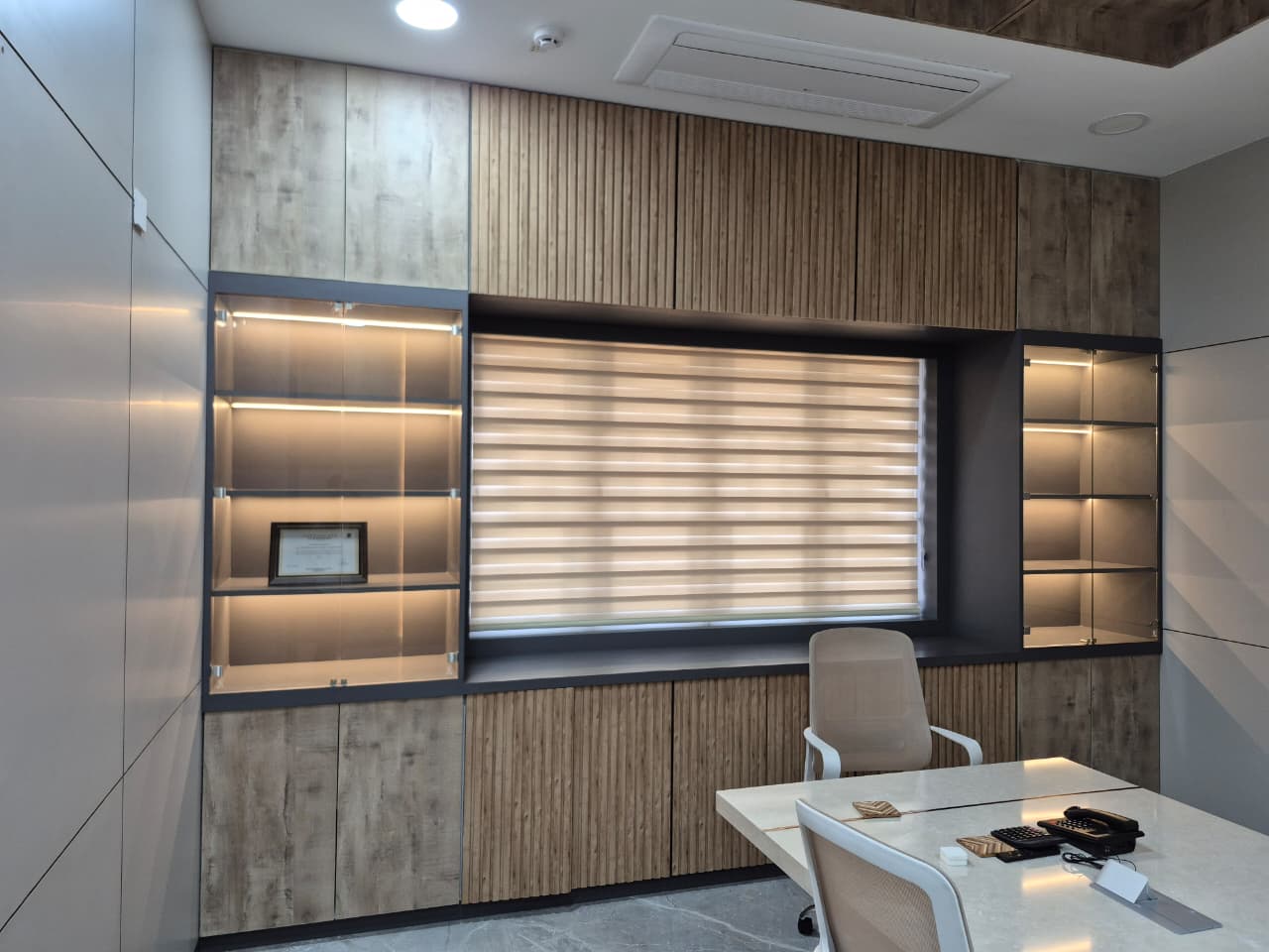 Office zebra blinds commercial installation Pune